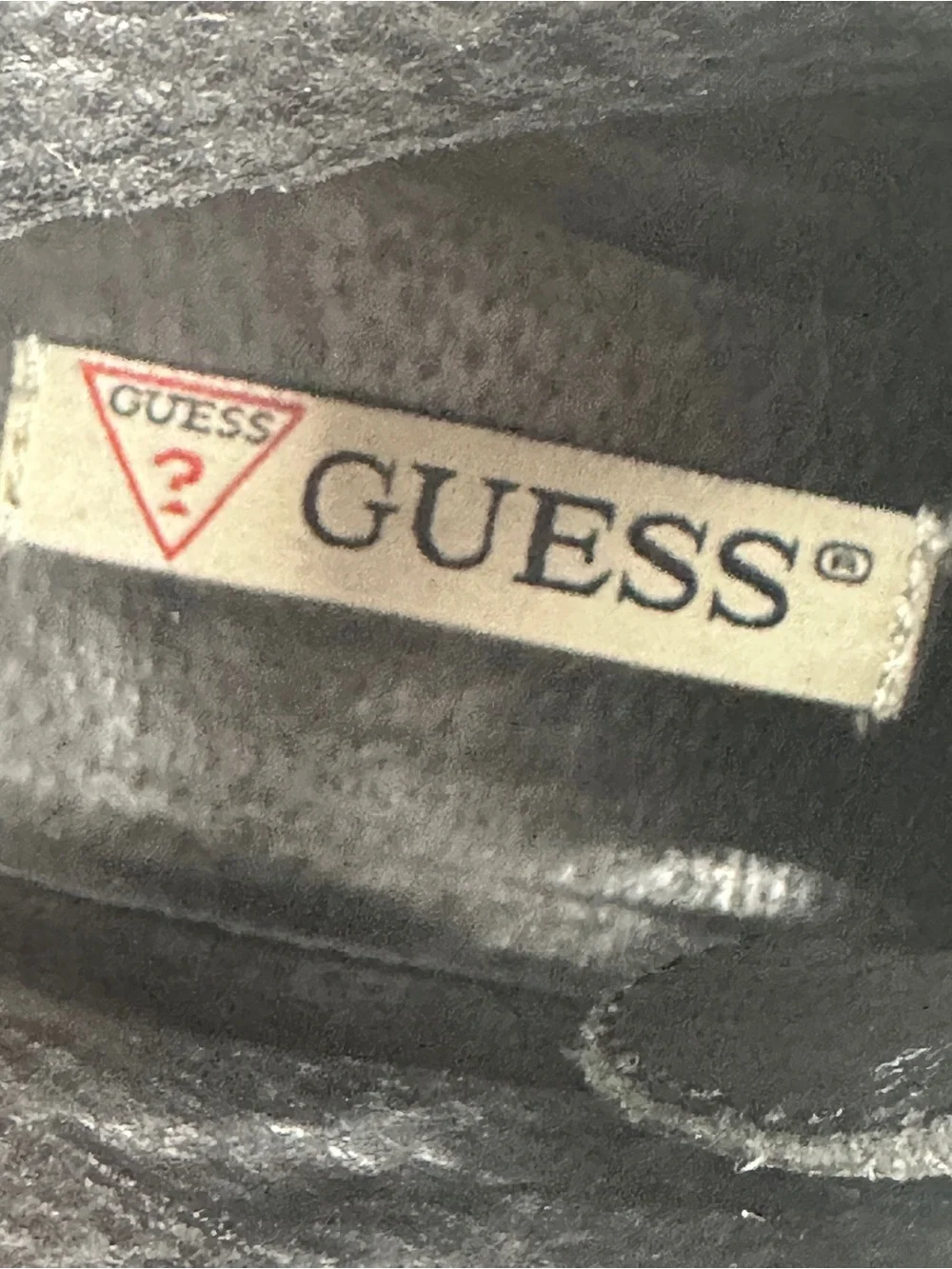 Vintage Guess Men's 12 Black Leather Lace-Up Chukka Boots Utility Streetwear